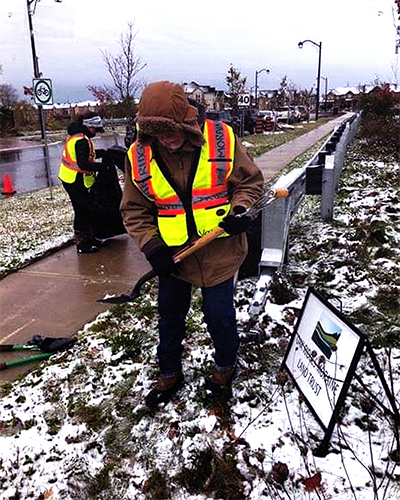 Road side cleanup Picture taken by Mike Springford